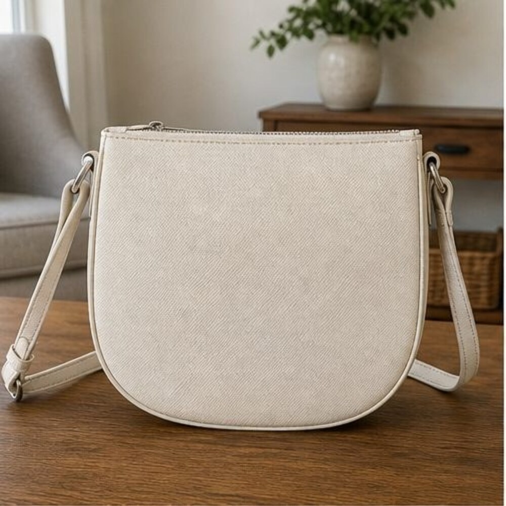 Ivory Vegan Leather Bag